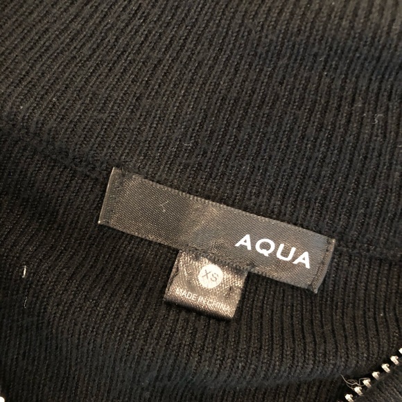 Aqua Striped Quarter Zip Sweater - Picture 3 of 3